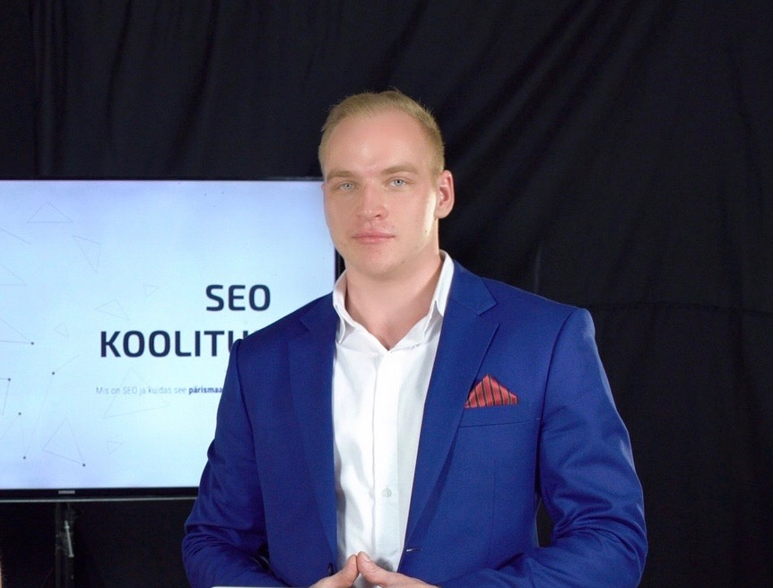 Karl Kangur SEO koolituse salvestusel